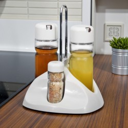 Оливерник 4 Части На Пластмасова Стойка БЯЛ