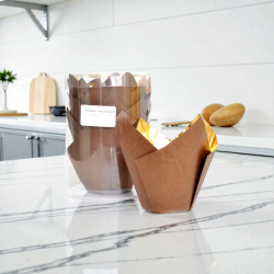 Форми за мъфини кафяви (11бр к-кт) Форми за печене