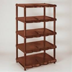 СТЕЛАЖ ЗА ОБУВКИ КАФЯВ, 5-ЦА, 47/30 Стелажи за обувки