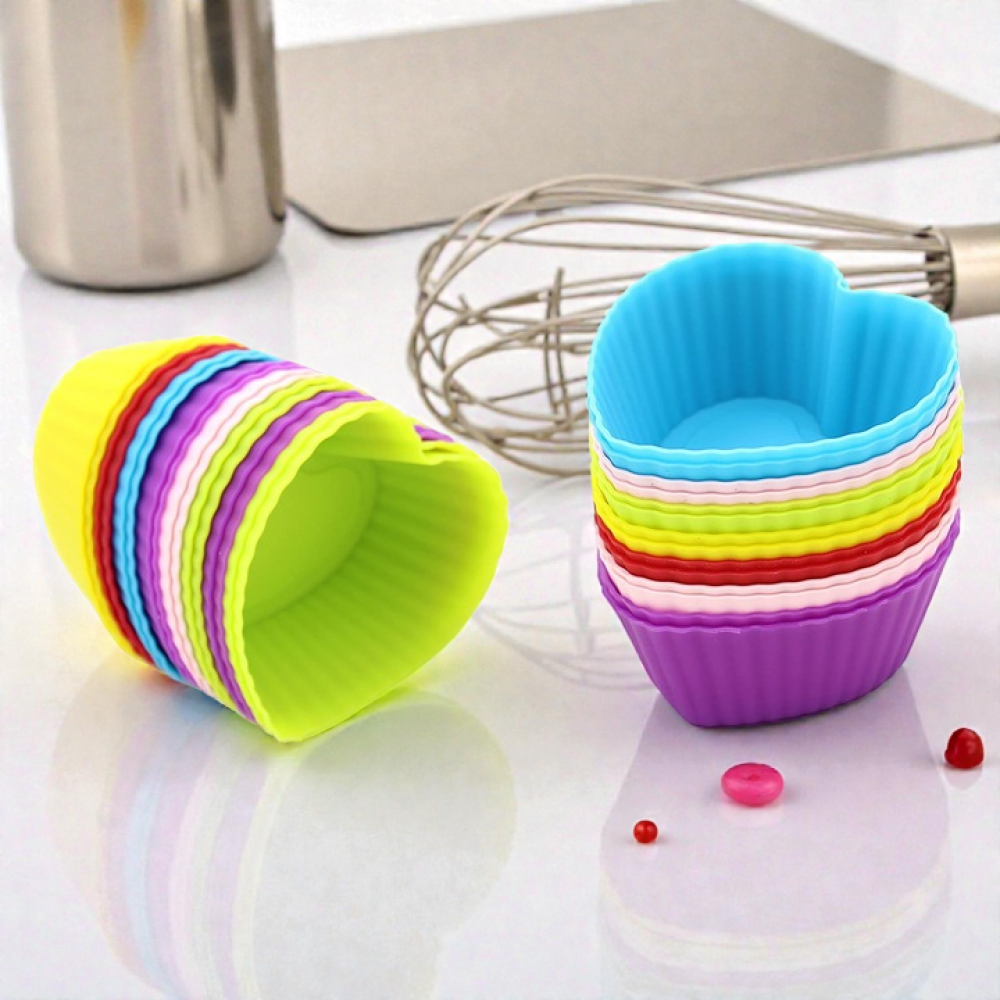 Форми за мъфини  силикон 6бр. Форми за печене