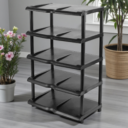 СТЕЛАЖ ЗА ОБУВКИ КАФЯВ, 5-ЦА, 47/30 Стелажи за обувки