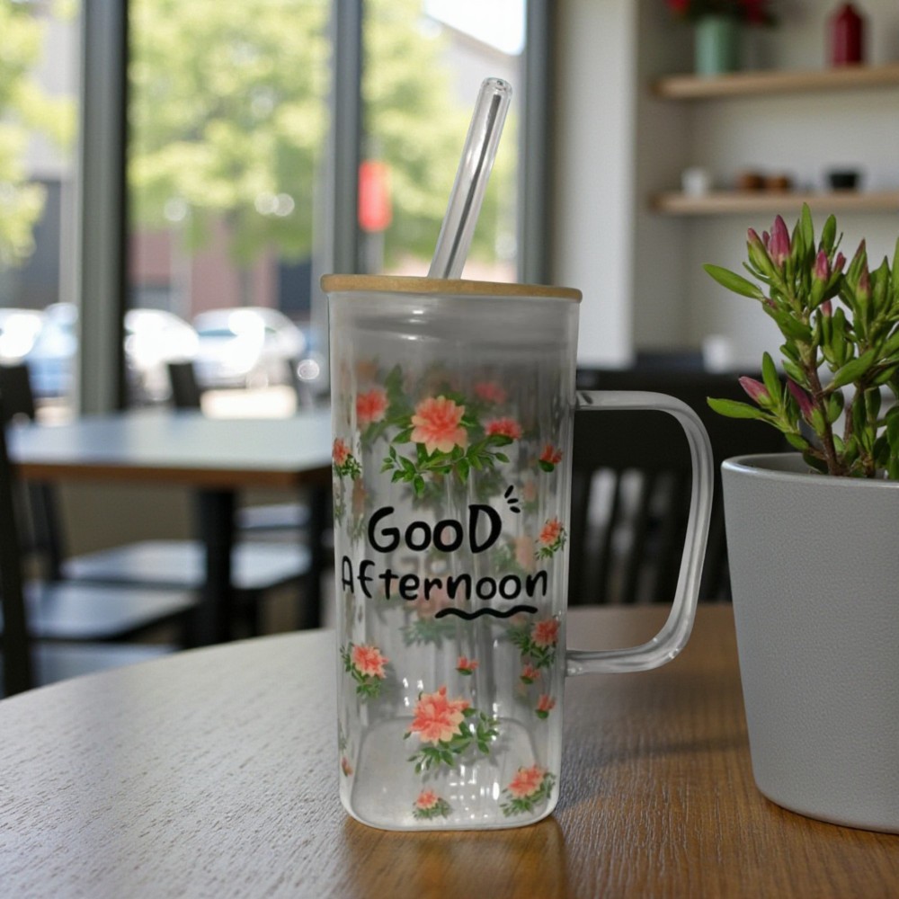 Чаша стъкл. morning 400ml 