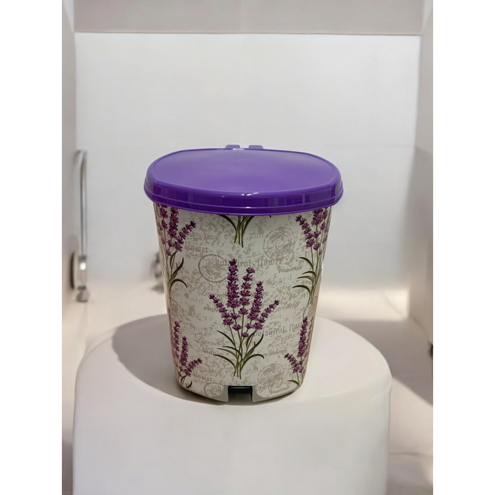 Кош с педал 3-ка  OZER лавандула 