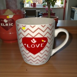 Чаша порцелан Love