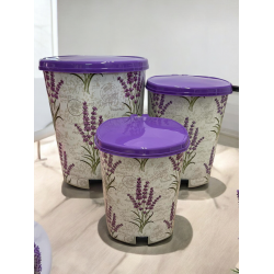 Кош с педал 3-ка  OZER лавандула