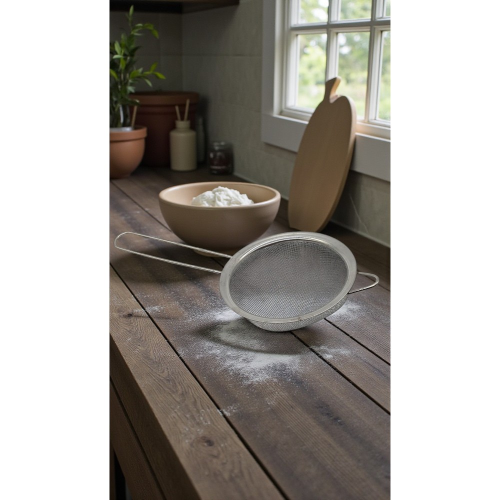 Метална цедка 12см с кука 