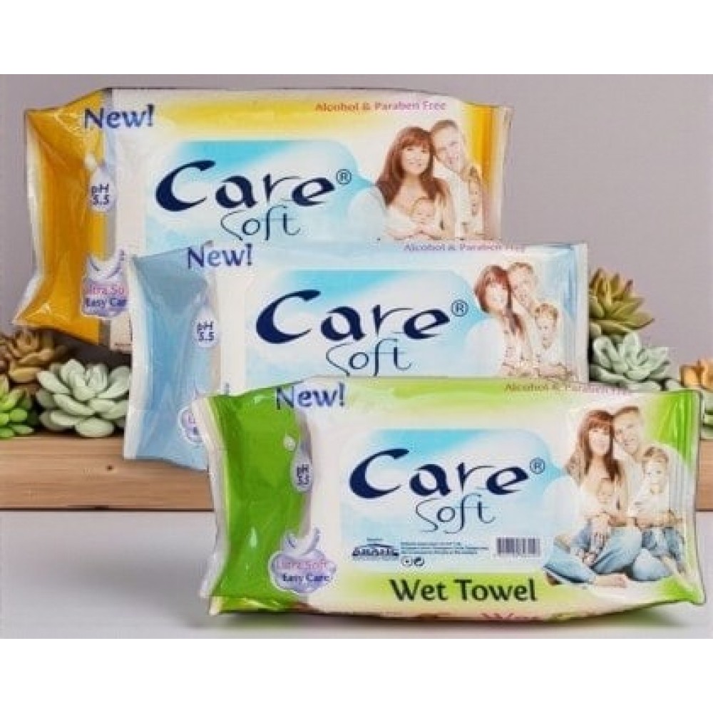 Мокри кърпи Care Soft с капак 72 броя Мокри кърпи Care Soft с капак 72 броя Мокри кърпички