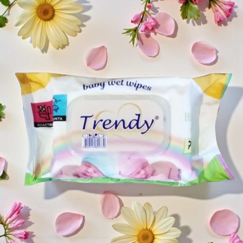 Мокри кърпи Trendy с капак 120бр. Мокри кърпички