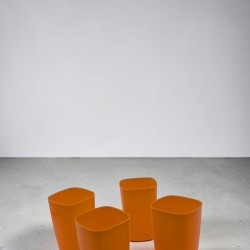 Чашки 4бр к-кт квадрат пвц