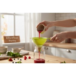 Фуния с цедка голяма пвц 15см