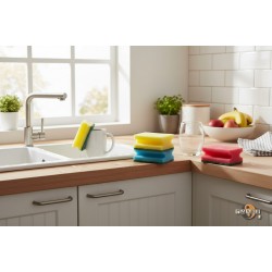 Гъби за съдове 4бр с канал Чували ,пликове гъби и др.