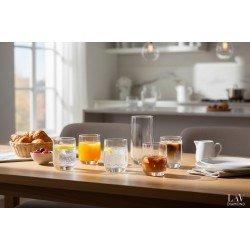 Комплект стъклени чаши в 3 размера DIA 18 части