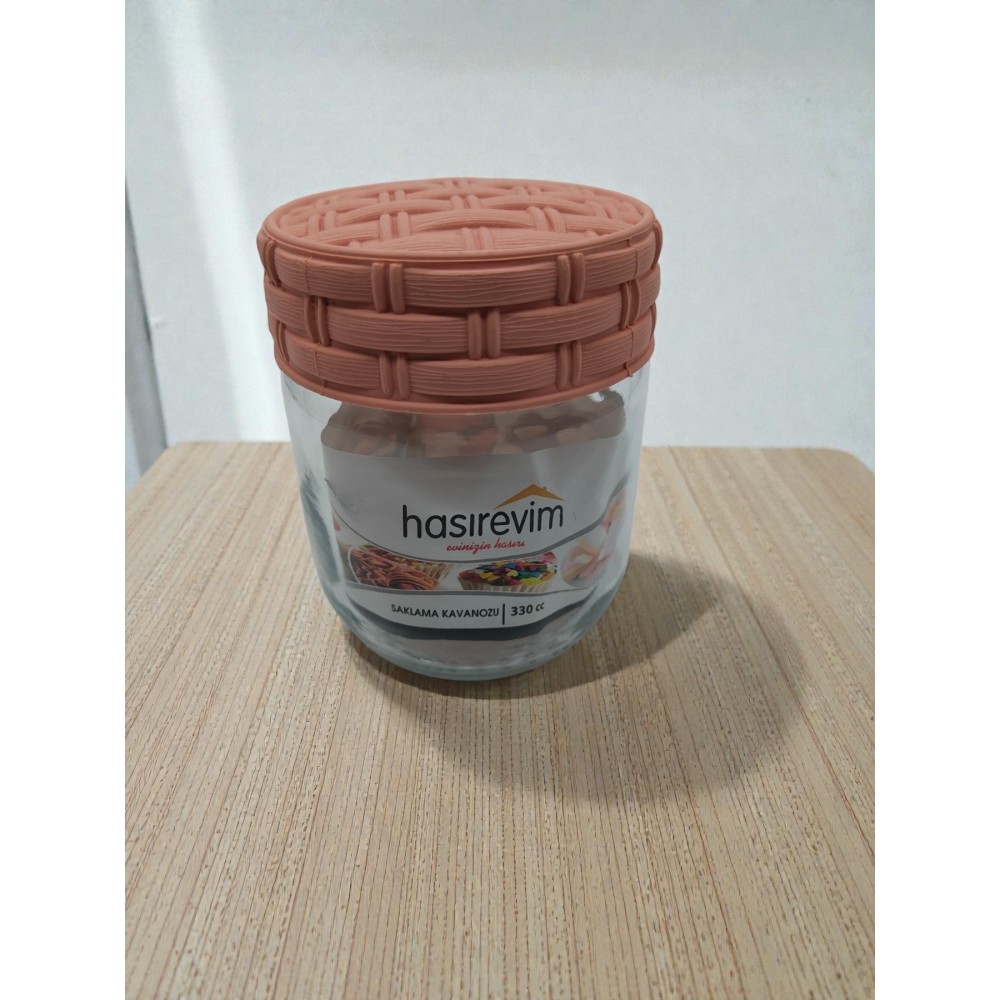 Буркан с ратанов PVC капак 425мл. Буркан с ратанов PVC капак 425мл.