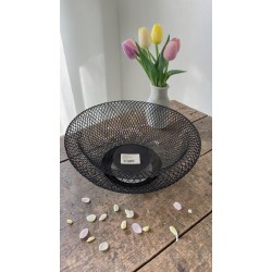 Метална фруктиера „Мрежа“ – Черен мат, Ефирен дизайн