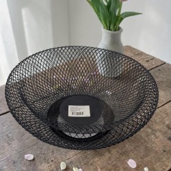 Метална фруктиера „Мрежа“ – Черен мат, Ефирен дизайн