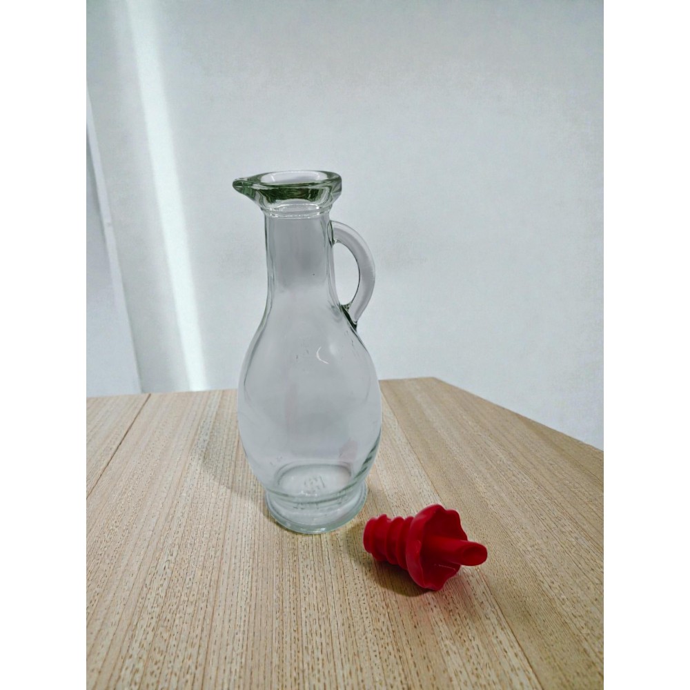 Елегантна стъклена бутилка за олио/оцет с удобен дозатор Елегантна стъклена бутилка за олио/оцет с удобен дозатор