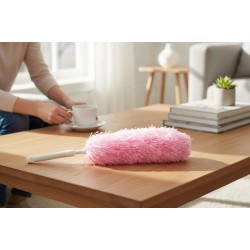 Микрофибърна четка за прах с къса дръжка