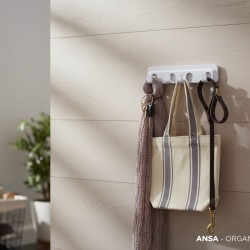 Самозалепваща закачалка с 4 куки ANSA