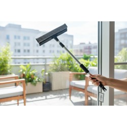 Стъклочистач 2в1 с телескопична дръжка