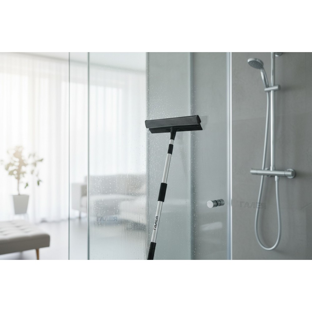 Стъклочистач 2в1 с телескопична дръжка 