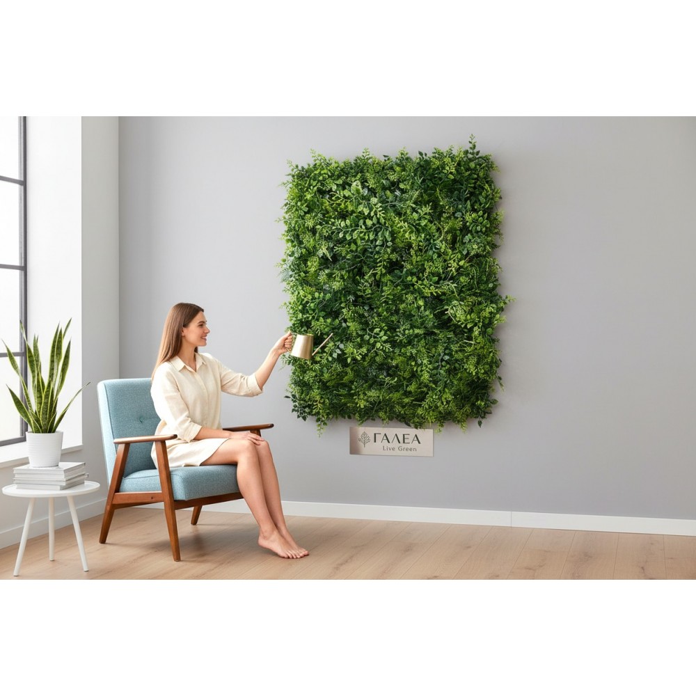 Декоративен зелен панел 60х40 см 