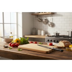 Дървена кухненска дъска на райета 30×20 см