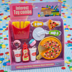 Фаст фууд меню – детски комплект за готвене и ролеви игри