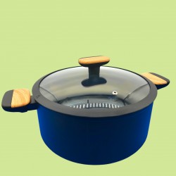Масивна тенджера Black and Wood Ø26 см с капак Масивна тенджера Black and Wood Ø26 см с капак