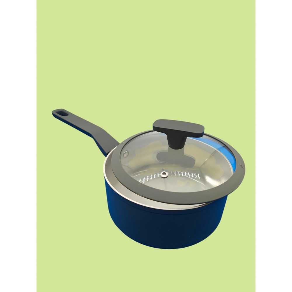 Касерола Ceramic Grey 18см със стъклен капак и незалепващо покритие Касерола Ceramic Grey 18см със стъклен капак и незалепващо покритие