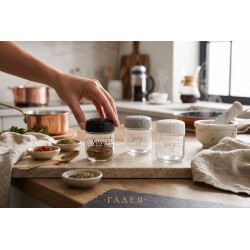 Буркан за подправки с декор 210ml "Lexa" Бурканчета