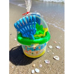 Плажен комплект за игра за деца с кофичка и морски форми – 6 части Плажен комплект за игра за деца с кофичка и морски форми – 6 части