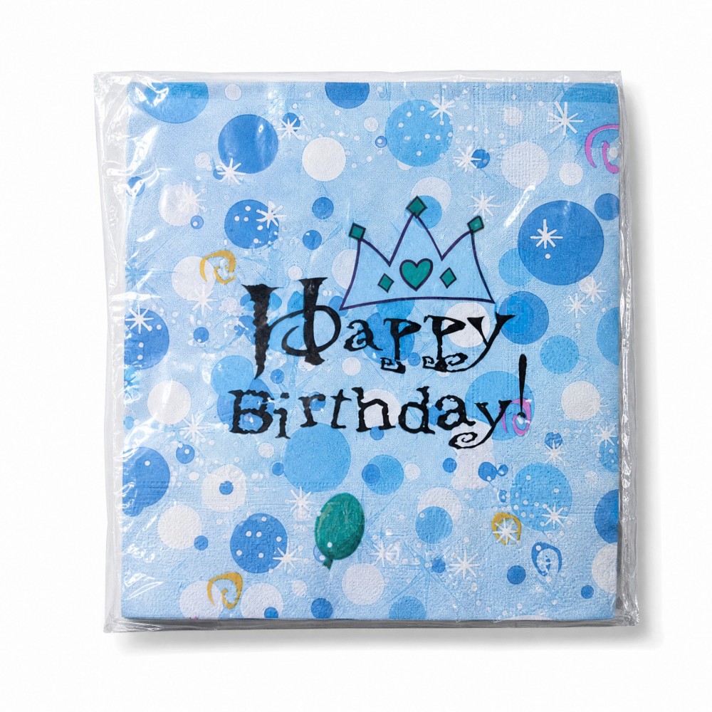 Салфетки HAPPY BIRTHDAY Парти артикули