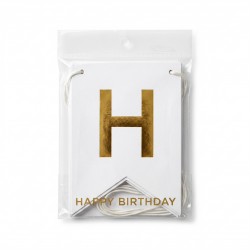 Цветен хартиен банер гирлянд "HAPPY BIRTHDAY" от картон Цветен хартиен банер гирлянд "HAPPY BIRTHDAY" от картон