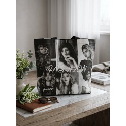 Пазарска чанта с дизайнерски принт – 47×36×10 см