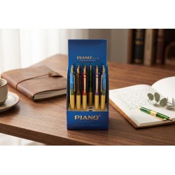 Комплект автоматични химикали Piano със златисти елементи (24 бр.)