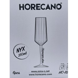 Чаши NYX шампанско 250мл