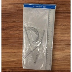 Комплект 2триъгълника линия и ъгломер