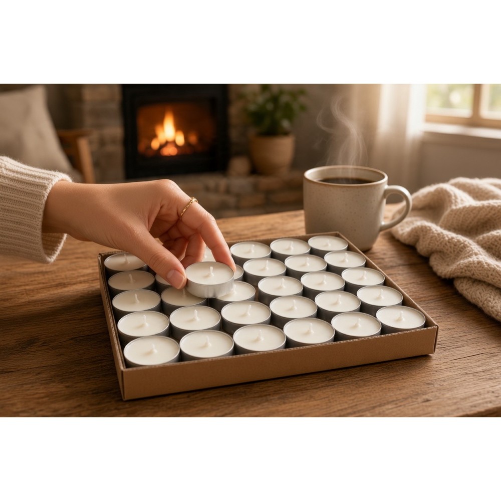 Комплект чаени свещи "Tea Lights" – 50 броя в опаковка 