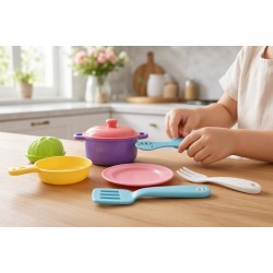 Детски готварски комплект с съдове и прибори Kids Kitchen Set Cooking