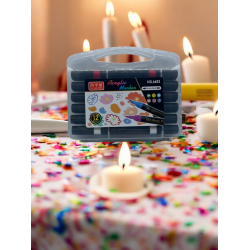 Флумастри 12бр. 2в1в кутия