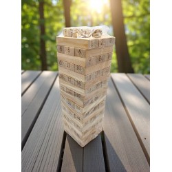 Дженга-игра с дървени блокчета