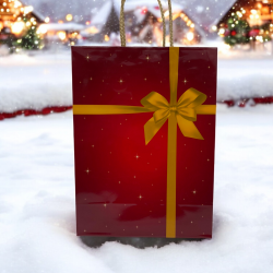 Хартиена чанта кол.панделка