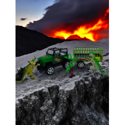 Джип с ремарке диноз.