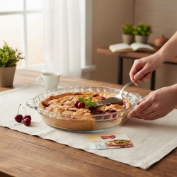 Кръгла йенска тава  с дръжки 600мл. Йенски съдове за готвене