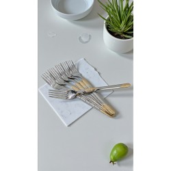 Вилици 6бр к-кт със златисто покритие