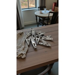 Щипки метални 10бр к-кт