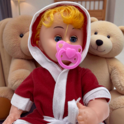 Бебе с биберон 35см