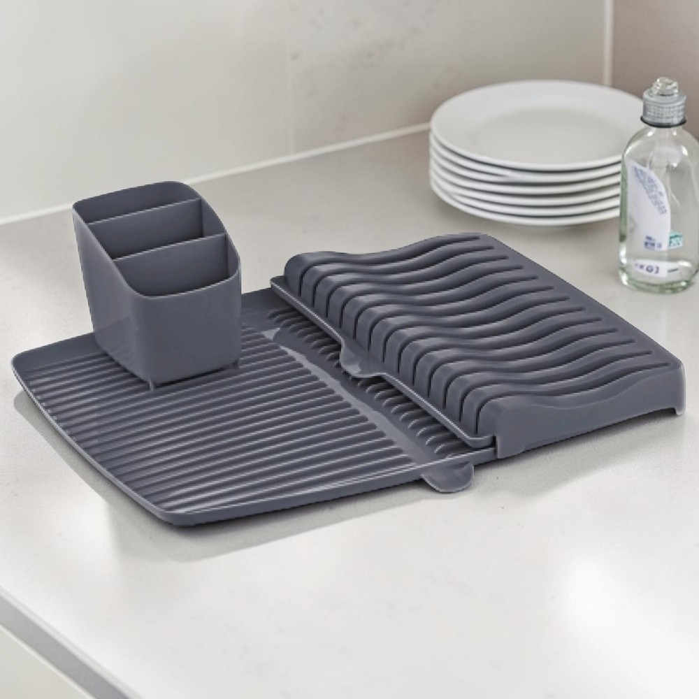 Стелаж за чинии от 3 части 40x30,5xh11,5cm АНТРАЦИТ Сушилници за чинии