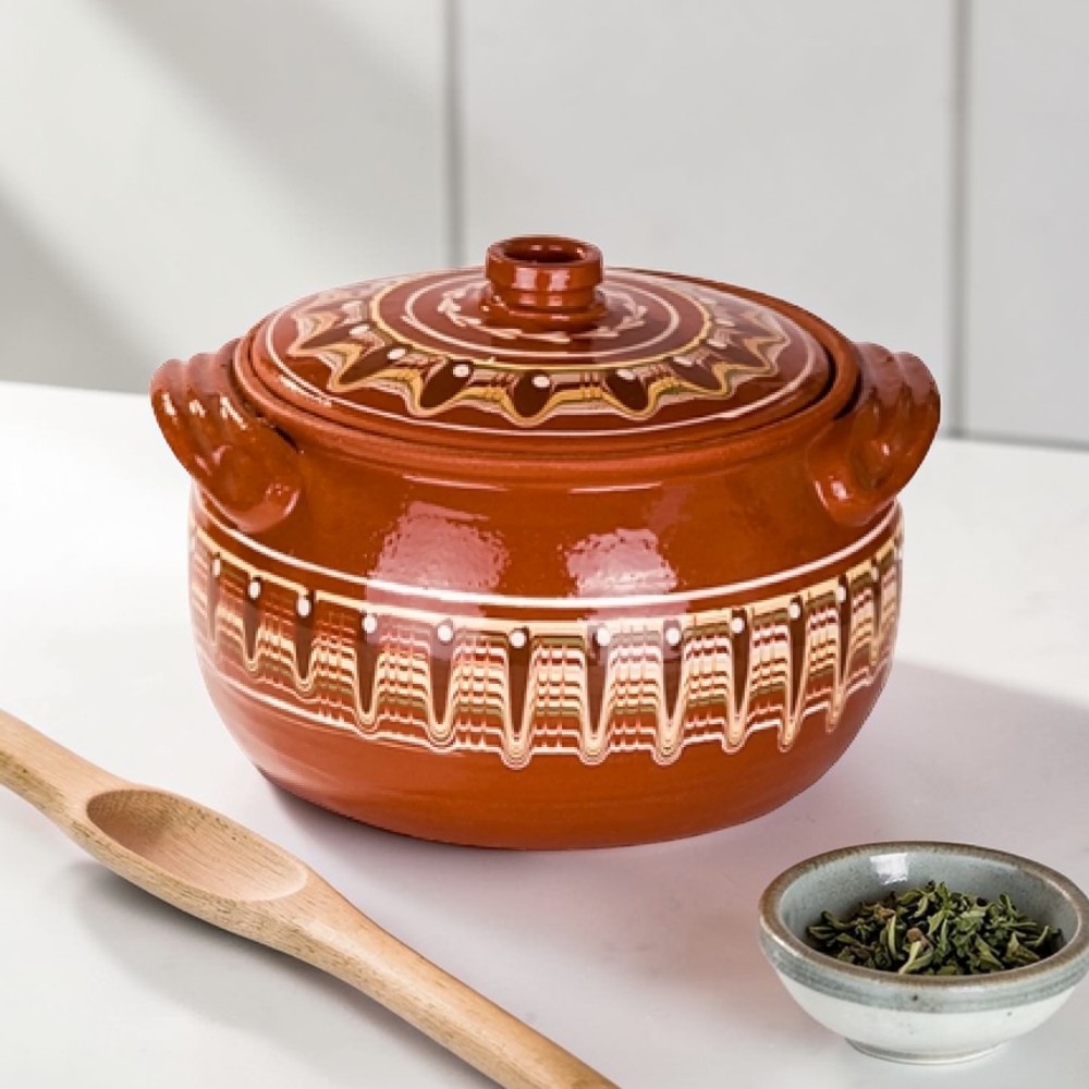 Гювеч 4 литра троянска шарка Гювечи и глинени съдове