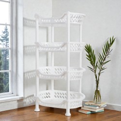 Стелаж за плодове и зеленчуци БЯЛ